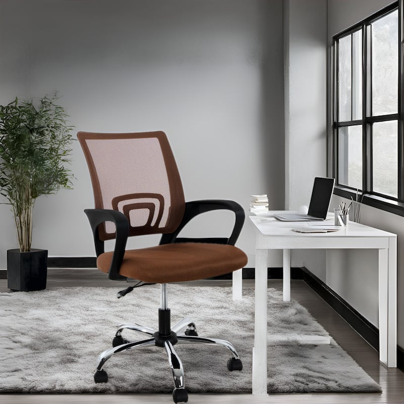 Ergonomic Home Office Desk Chair with Adjustable Lumbar Support