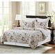 preview thumbnail 3 of 7, Dogwood Meadows Quilt Set All Seasons Bedroom Bedding Machine Washable Reversible Coverlet Décor Decoration