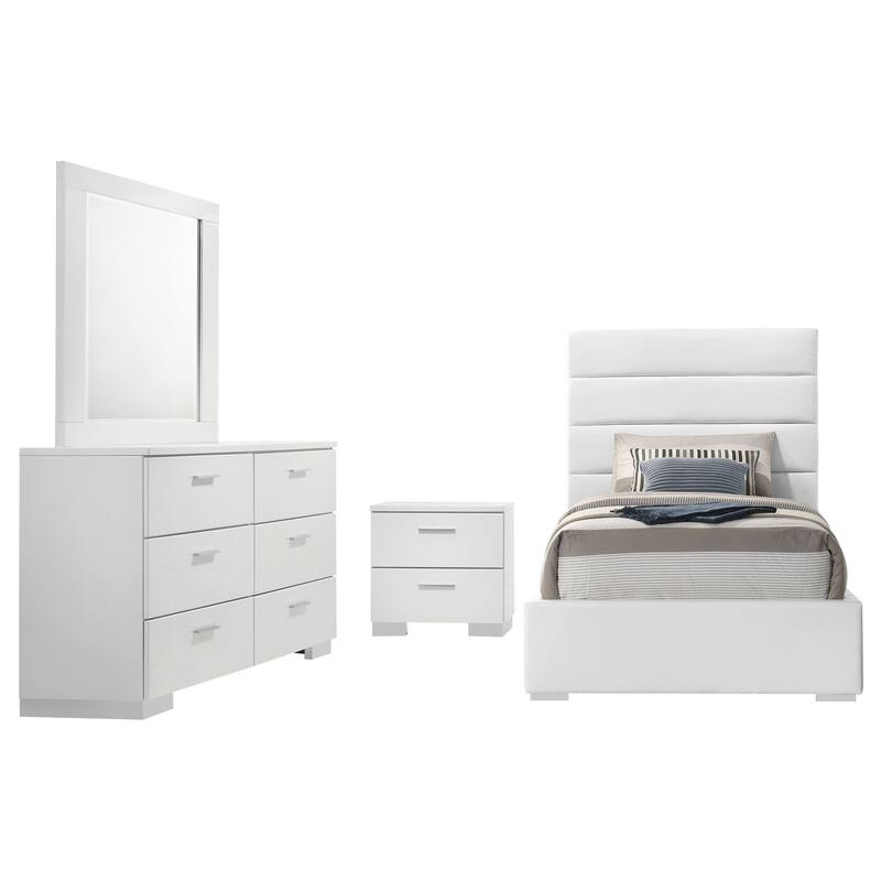 Felicity Bedroom Set White High Gloss