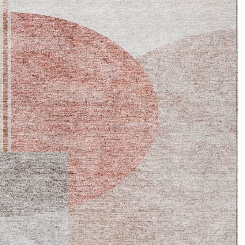 HomeRoots Geometric Transitional Rectangle Outdoor Rug