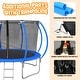 preview thumbnail 5 of 7, Trampoline Outside Safety Net With Basketaball Hoop