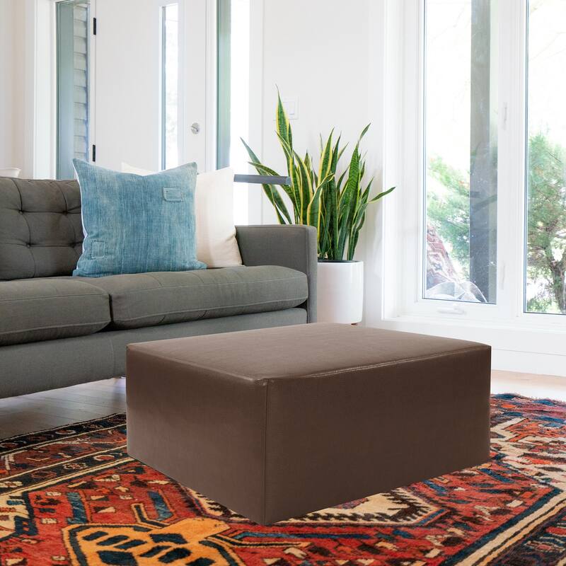 Allan Andrews Universal 36" Square Ottoman with Cover, Avanti Collection - Apple