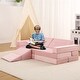 preview thumbnail 11 of 22, Modular Kids Couch 12pcs Play Couch with Ball Pit,Toddler Couch for Creative Boys Girls, Convertible Kids Sofa for Playroom