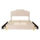 preview thumbnail 15 of 52, Velvet LED Platform Bed with Drawers & Lights