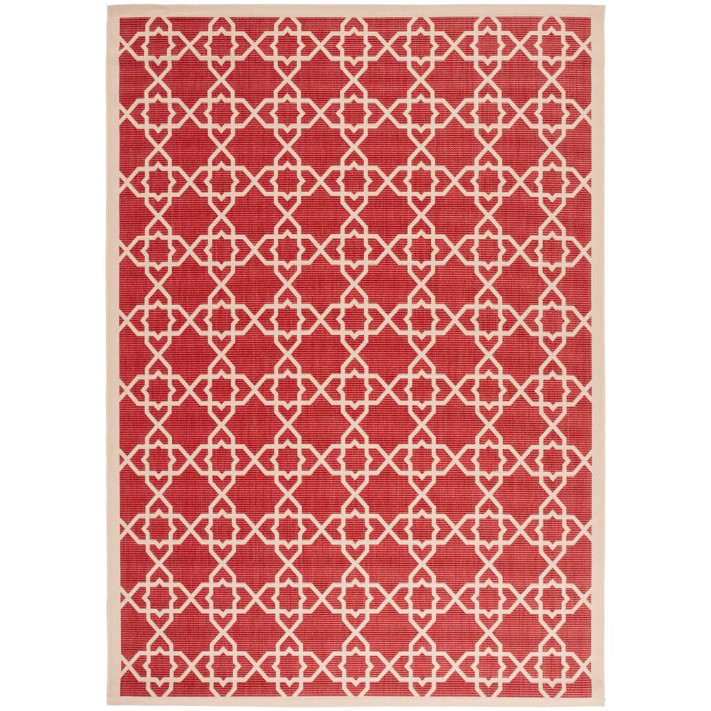SAFAVIEH Courtyard Hanifa Trellis Indoor/ Outdoor Waterproof Patio Backyard Rug