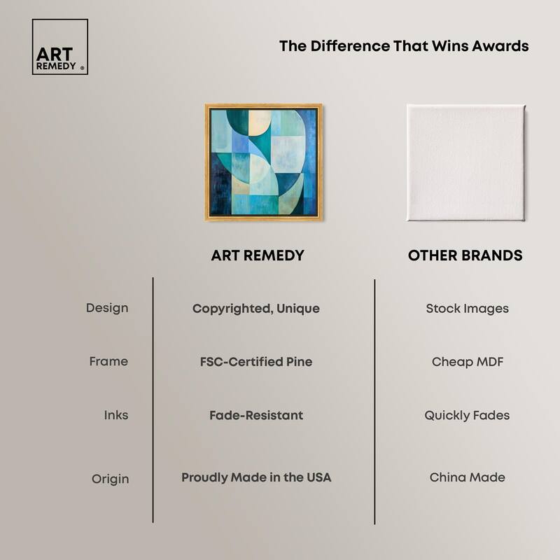 Color Blocks I Canvas by Art Remedy