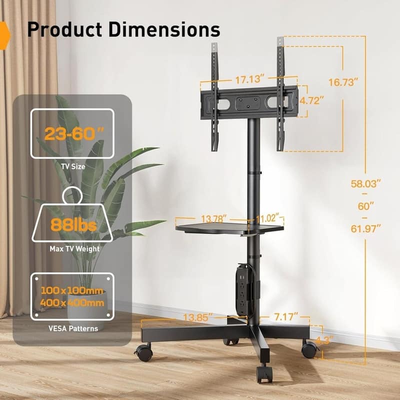 Mobile TV Cart