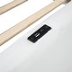 preview thumbnail 8 of 9, Upholstered Platform Bed with Guardrail and Charging Station