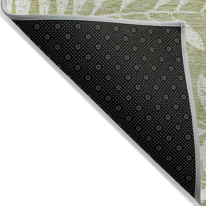 Machine Washable Indoor/ Outdoor Chantille Palm Rug
