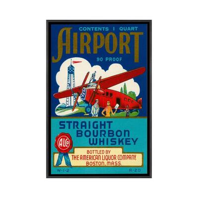 iCanvas "Airport Bourbon Whiskey" by Print Collection Framed