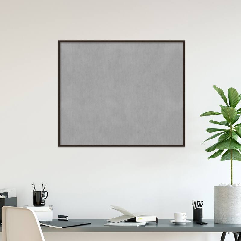 Amanti Art Carlisle Espresso Narrow Framed Magnetic Board
