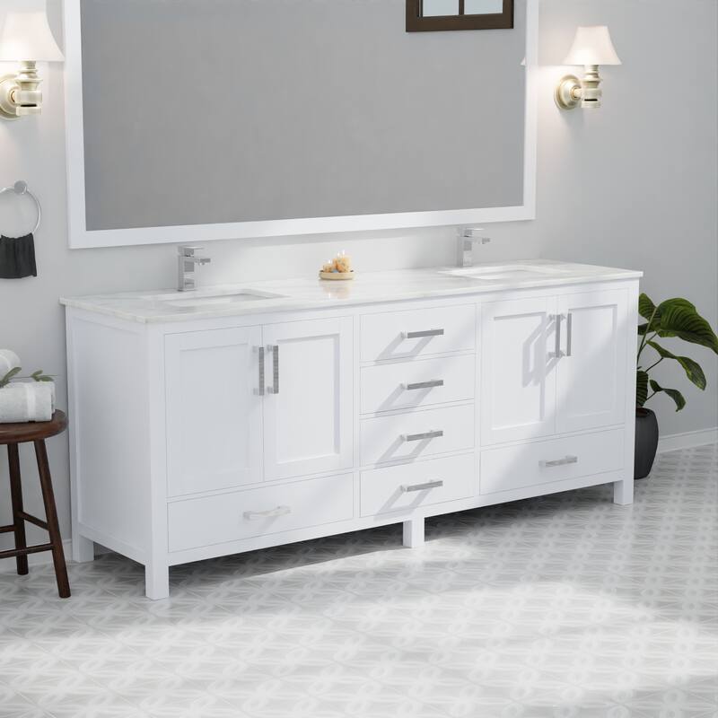 Jacques Bath Vanity No Top and Mirror