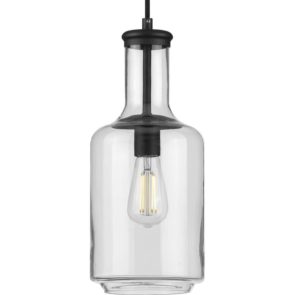 Latrobe Collection Black One-Light Pendant - 20.500" x 11.500" x 11.370"