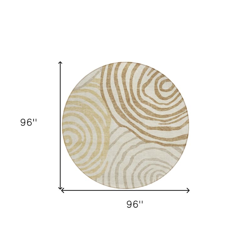 HomeRoots Abstract Transitional Rectangle Outdoor Rug