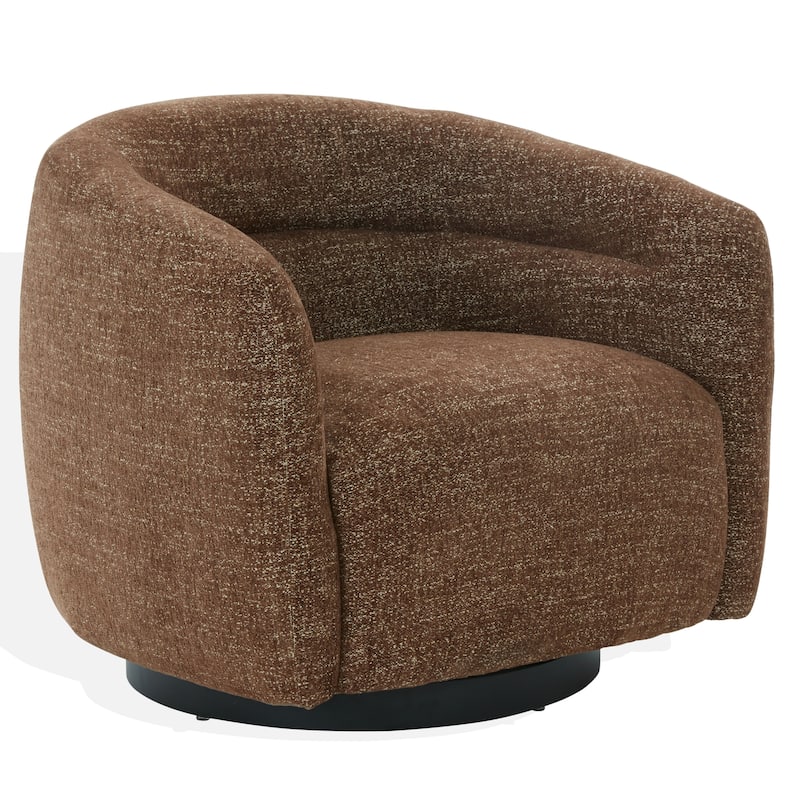 SAFAVIEH Couture Kellybryn Chenille Swivel Chair - 33"W x 31"D x 28"H