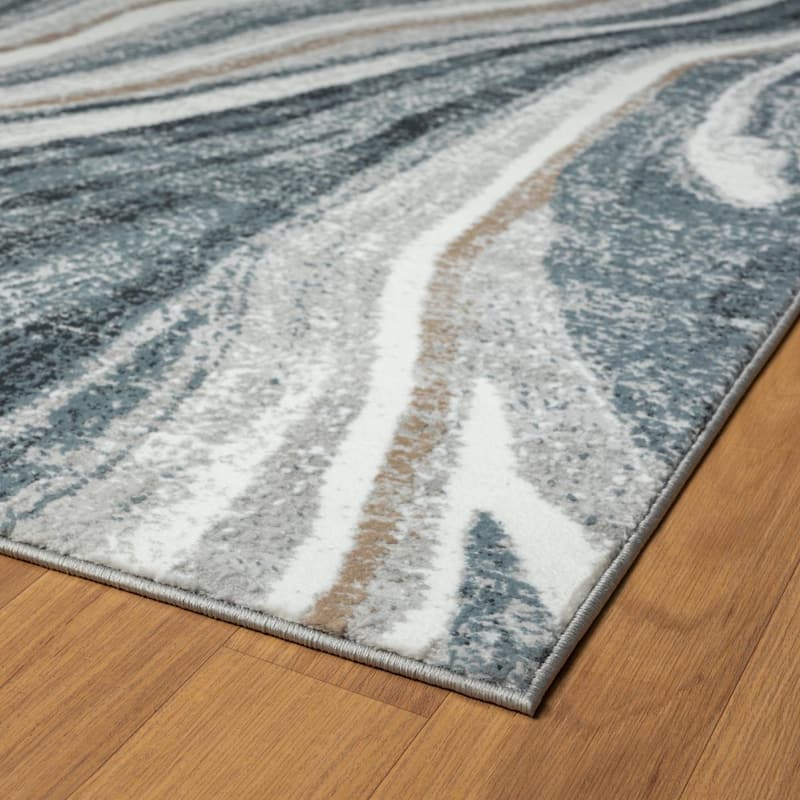 Luxe Weavers Marble Abstract Area Rug, Medium Pile Bedroom Rug
