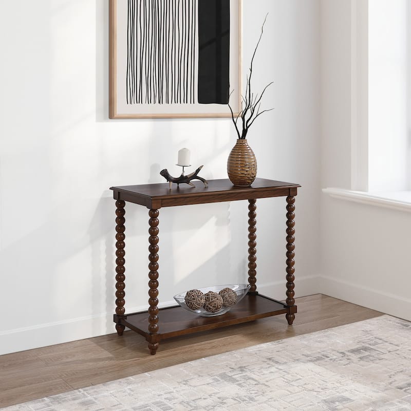 Elise Foyer Table in Black Finish