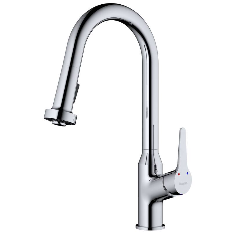 Karran Scottsdale Single-Handle Pull-Down Sprayer Kitchen Faucet - Chrome