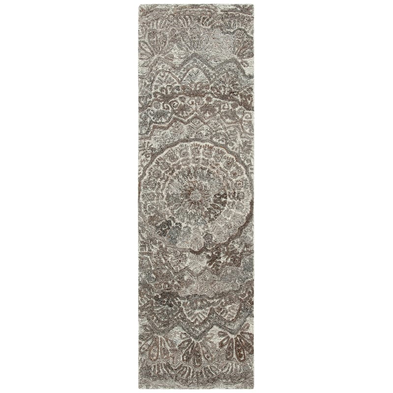 SAFAVIEH Handmade Marquee Genta Modern Medallion Wool Rug
