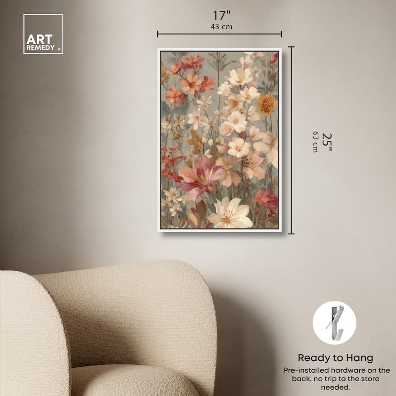 Soft Cream Wilds Canvas by Art Remedy