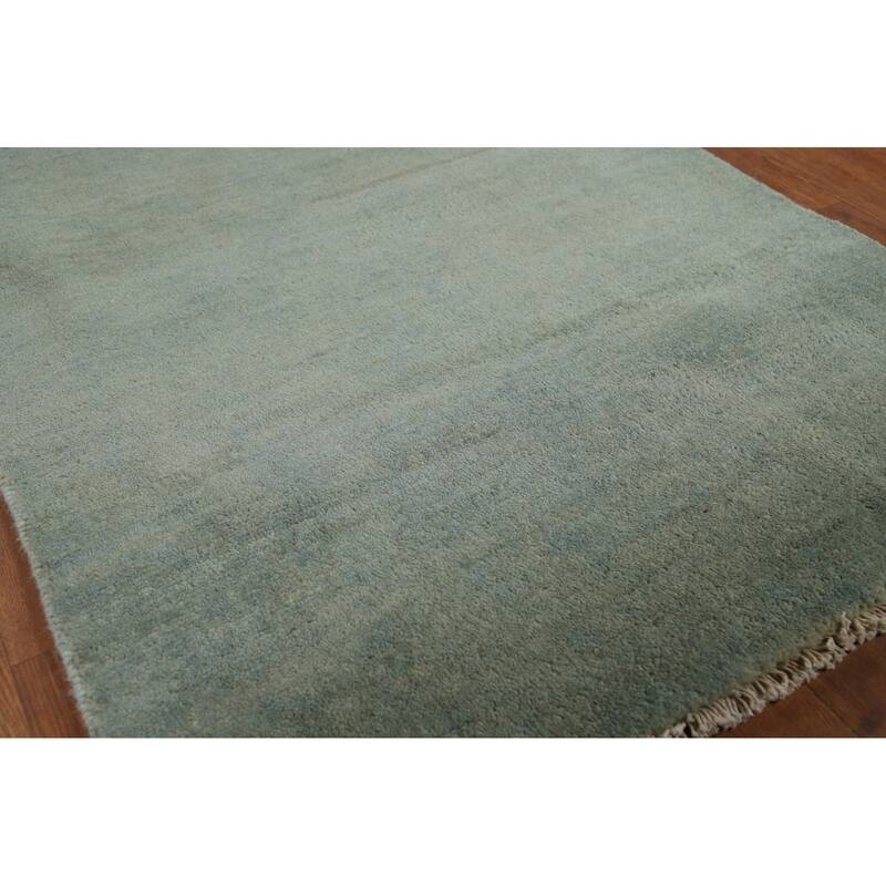 Gabbeh Modern Foyer Rug Handmade Bedroom Wool Carpet - 2'9"x 3'11"