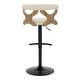 preview thumbnail 62 of 141, Carson Carrington Viby Adjustable Bar Stool with Rounded T Footrest (Set of 2)