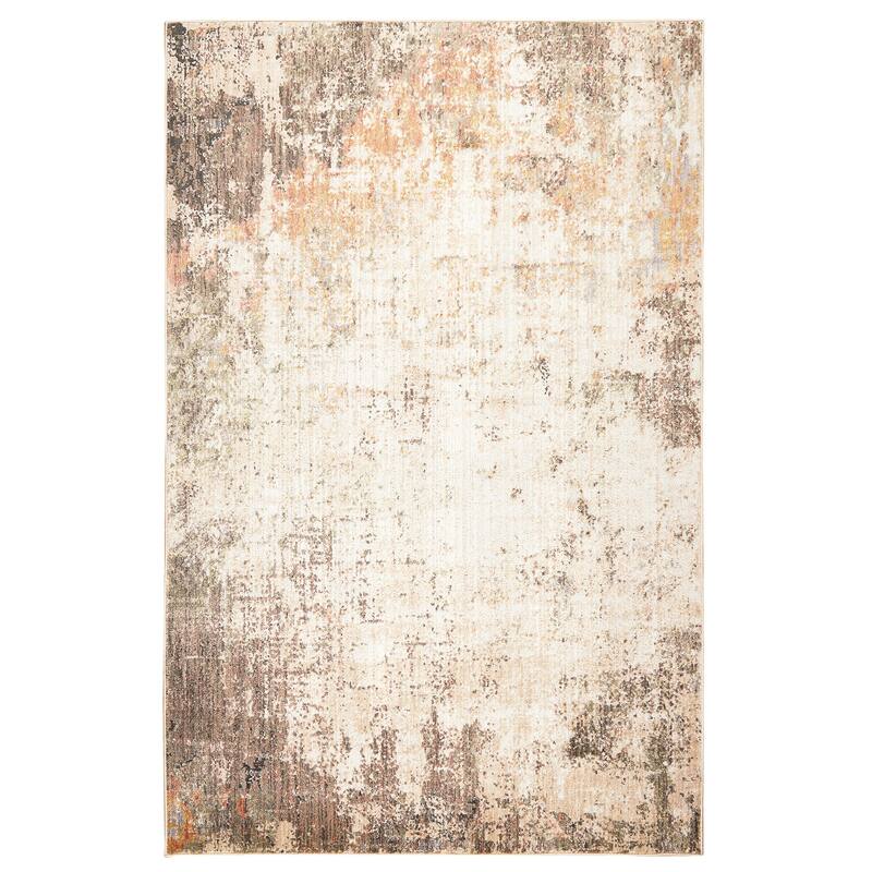 Terra by Obeetee Sahara Abstract Multi Rug - Straw Stripe - 7'10" x 9'10"