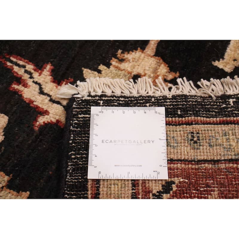 ECARPETGALLERY Hand-knotted Chobi Finest Black Wool Rug - 4'9 x 7'0