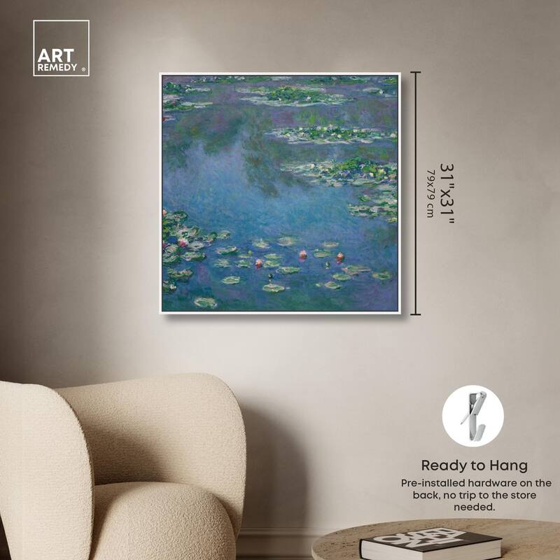 Monet Water Lilies Canvas by Art Remedy