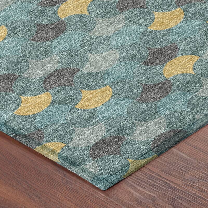 Machine Washable Indoor/ Outdoor Modern Osage Chantille Rug