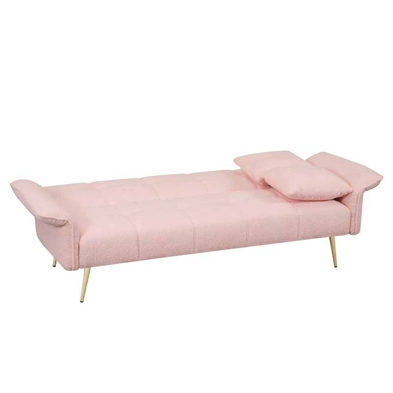 Teddy Velvet Convertible Sofa - Adjustable for Comfort