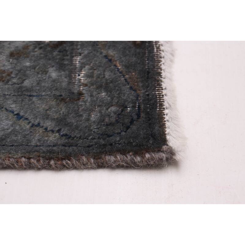 ECARPETGALLERY Hand-knotted Color Transition Grey Wool Rug - 8'11 x 11'9