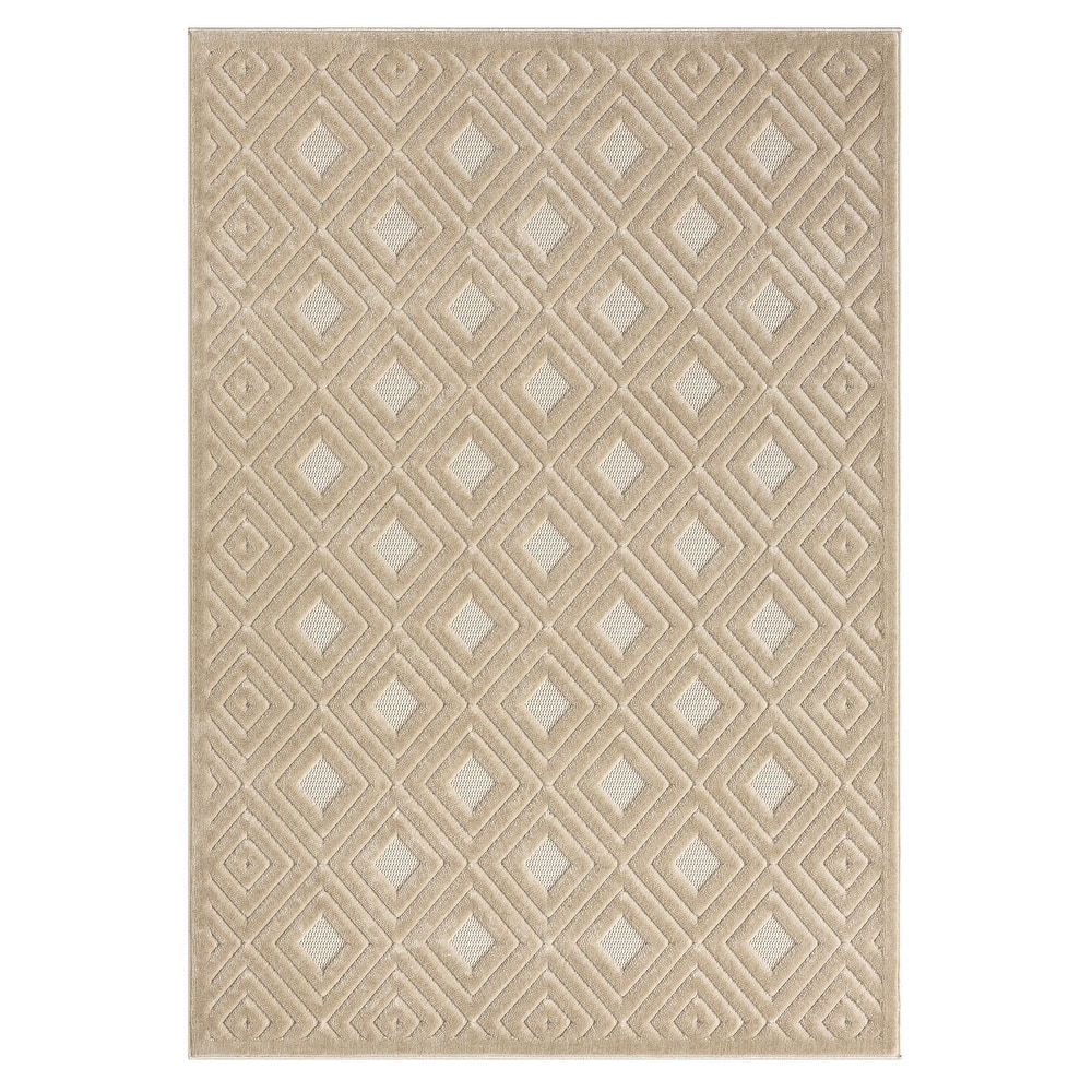Sevita Modern Diamond Indoor/Outdoor Area Rug