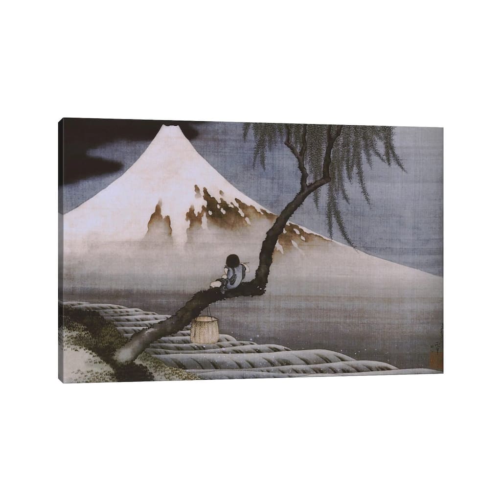 iCanvas "Boy on Mt Fuji" by Katsushika Hokusai Canvas Print