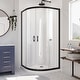 preview thumbnail 50 of 59, DreamLine Prime 36 in. x 36 in. x 74 3/4 in. Sliding Shower Enclosure and Shower Base Kit - 36" x 36" - 36" x 36" Satin Black; White; Clear Glass