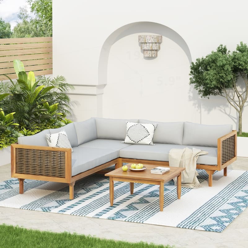Sectional Seating Group with Waterproof Cushions