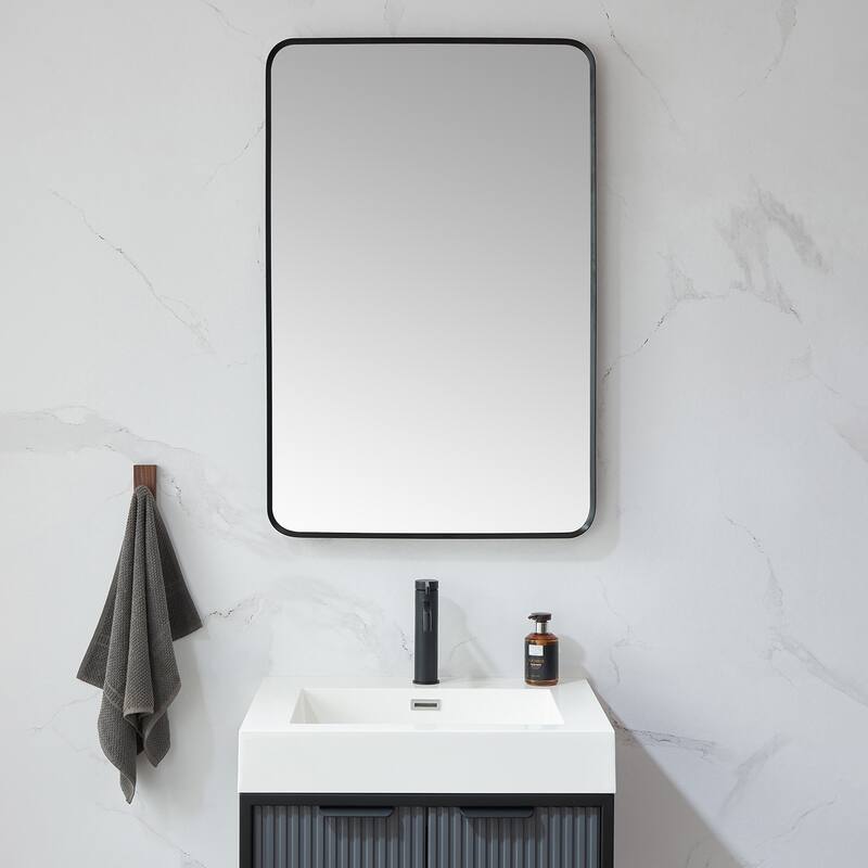 Mutriku Rectangle Aluminum Framed Wall Mount Mirror