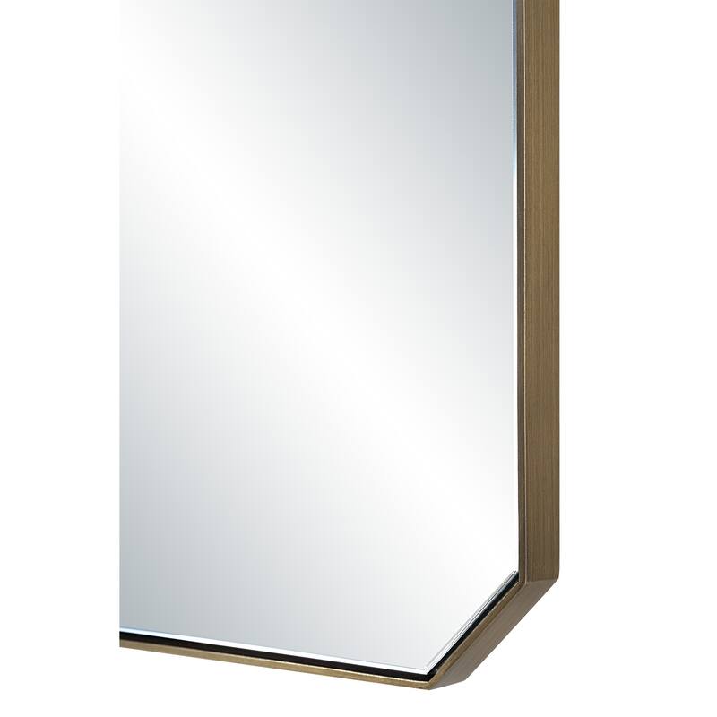 Renwil Nate 36" H x 24" W Wall Mirror, Yellow