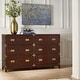 preview thumbnail 2 of 22, Kedric 6-Drawer Gold Accent Dresser by iNSPIRE Q Bold