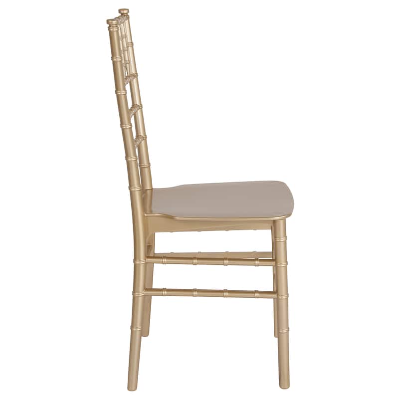 Resin Stackable Chiavari Chair - 15"W x 18.75"D x 35"H - 15"W x 18.75"D x 35"H