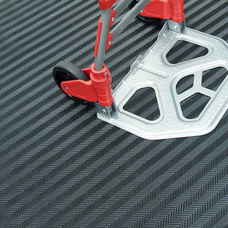 Rubber-Cal "Fish-Bone" Thermoplastic Flooring