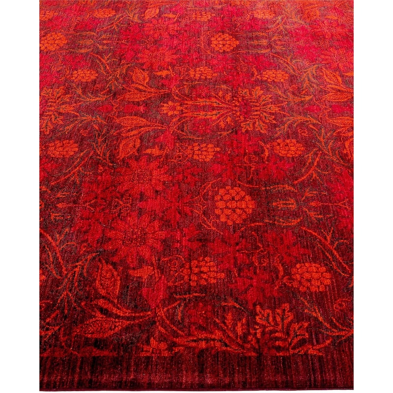 Vibrance, One-of-a-Kind Hand-Knotted Area Rug - Brown, 6' 1" x 8' 10" - 6' 1" x 8' 10"