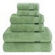 preview thumbnail 22 of 89, American Soft Linen Bekos 6 Piece Towel Set, 100% Cotton Bath Towel Set for Bathroom Sage Green