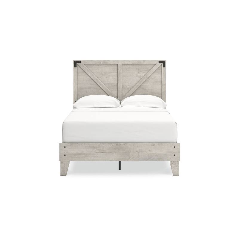 Signature Design by Ashley Shawburn White Platform Bed