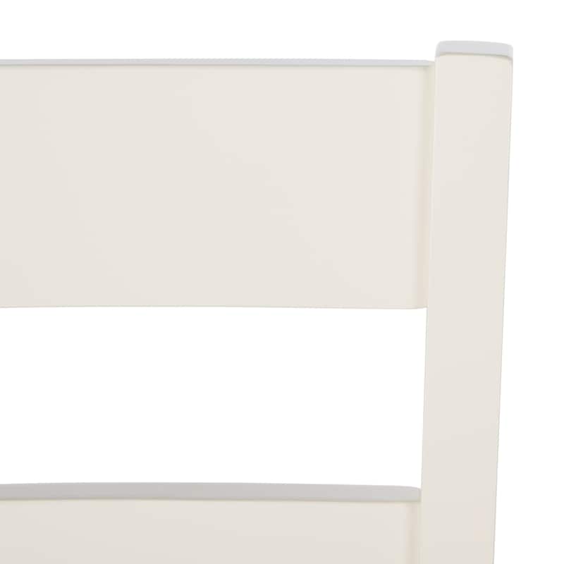 SAFAVIEH Idabelle Farmhouse Ladder Back Dining Chair - 18.4" W x 19.9" L x 37" H - 18Wx20Dx37H