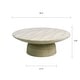 preview thumbnail 19 of 45, Studio London Maddox Single Round Coffee Table Stone Marble Effect