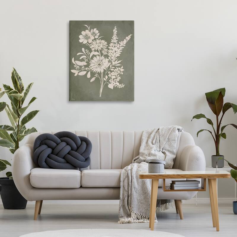 Stupell Bunches of Wildflower Herbs Canvas Wall Art Design By Cat Thurman Designs