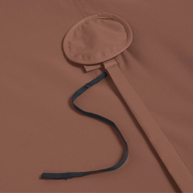 Duck Covers Ultimate Waterproof 88 Inch Rectangular/Oval Patio Table & Chair Set Cover with Umbrella Hole