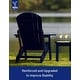 preview thumbnail 77 of 78, WINSOON All Weather HIPS Folding Adirondack Chair with Ottoman, 5-Gear Adjustable Backrest and Retractable Ottoman Set of 4