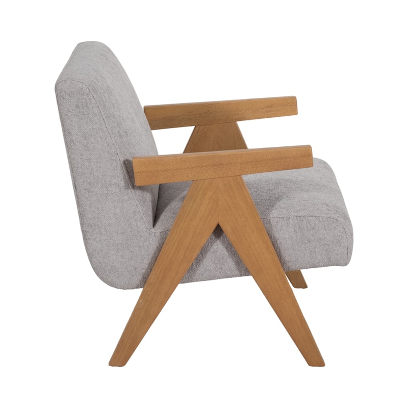 Sagebrook Home Modern Neutral Upholstered Armchair - 30" x 33" x 36"